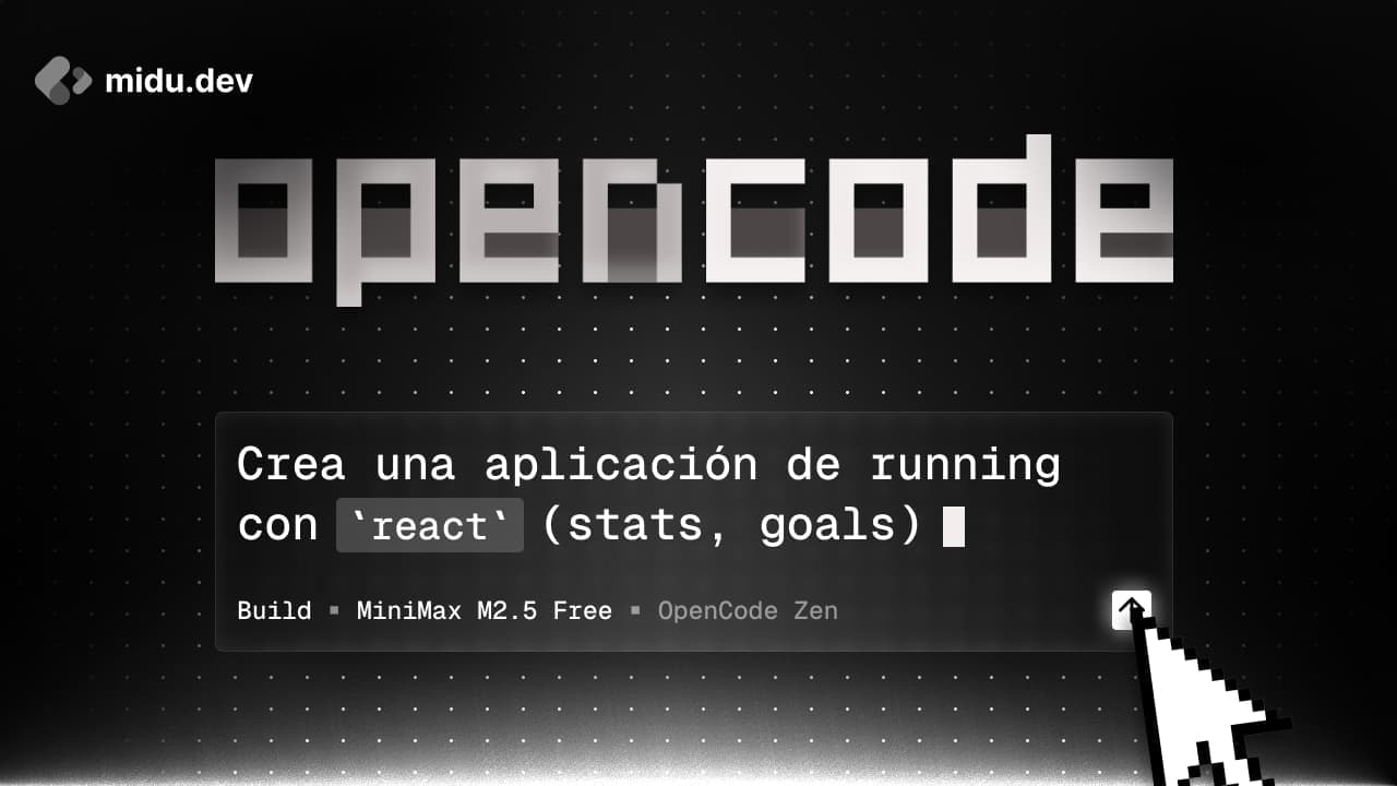midudev estrena OpenCode desde cero, un curso del agente de IA que vive en la terminal
