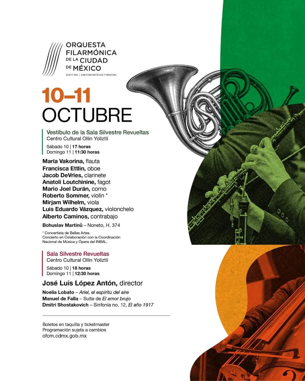 🎻 La Filarmónica de la CDMX toca Falla y Shostakóvich este fin de semana en Tlalpan