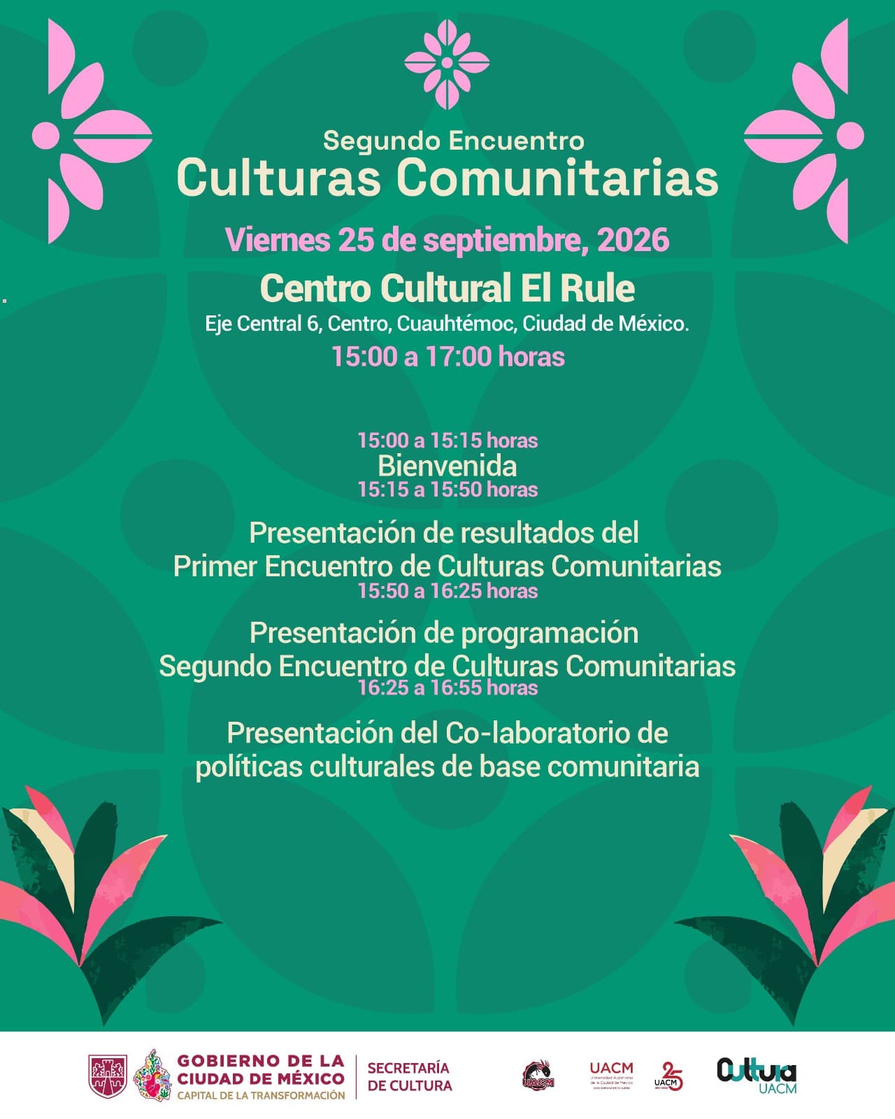 Segundo Encuentro de Culturas Comunitarias recorre barrios y pueblos de la CDMX