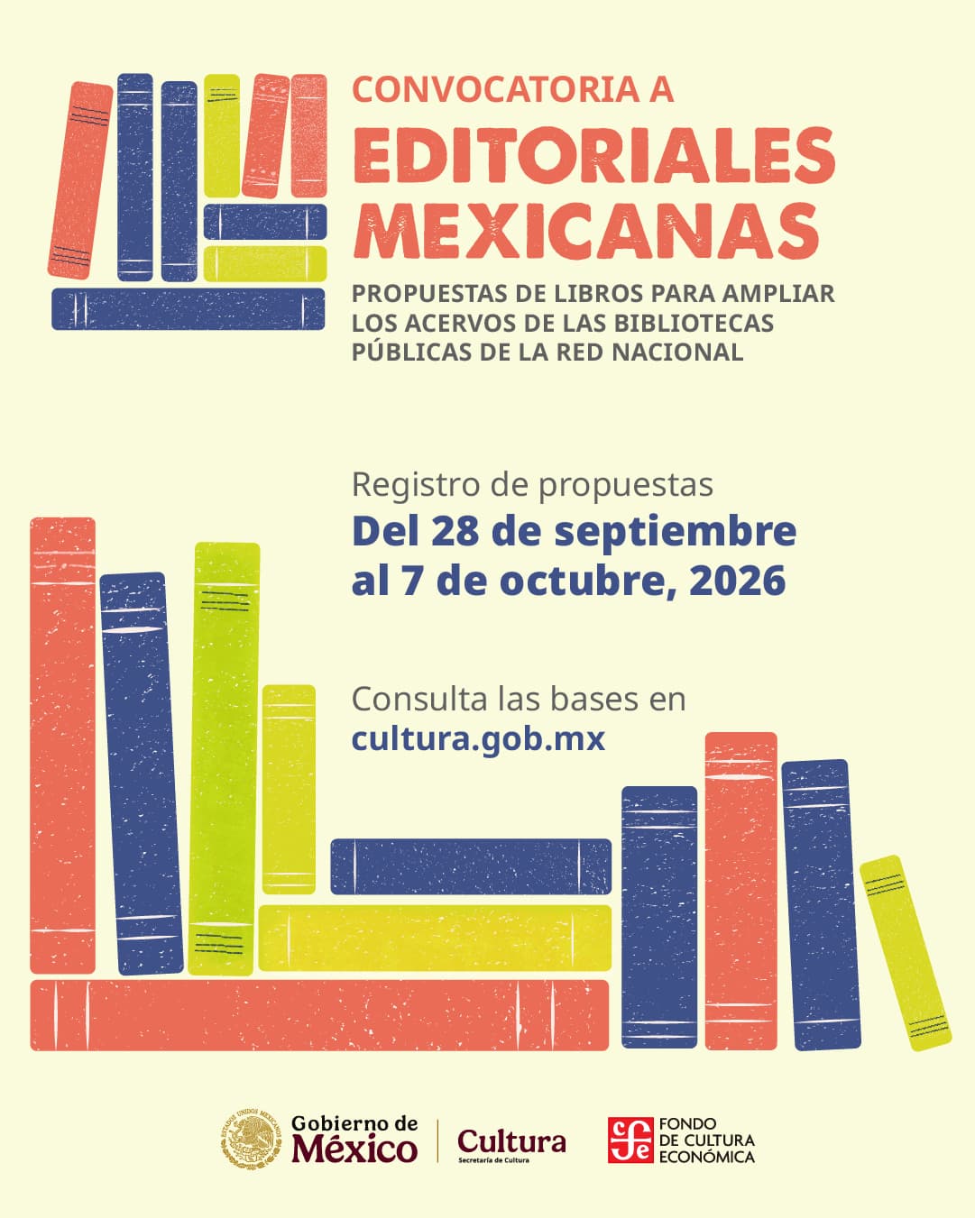 Editoriales Mexicanas: hoy cierra la convocatoria para bibliotecas públicas