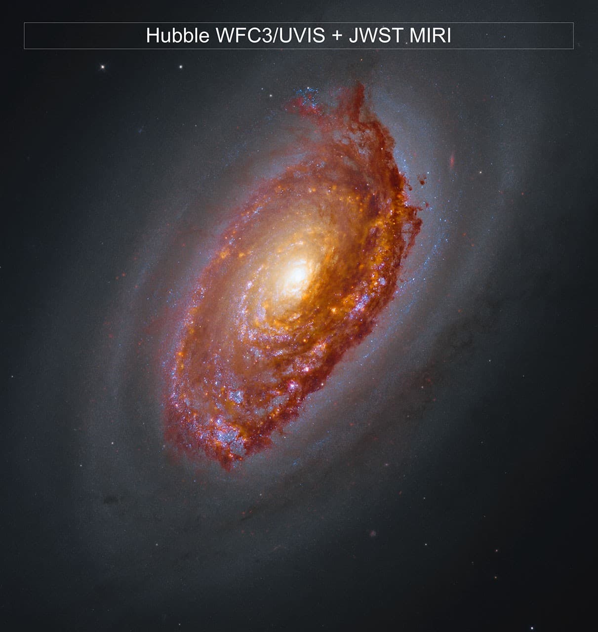 El James Webb retrata la galaxia del Ojo Negro y ve luz donde el Hubble hallaba oscuridad