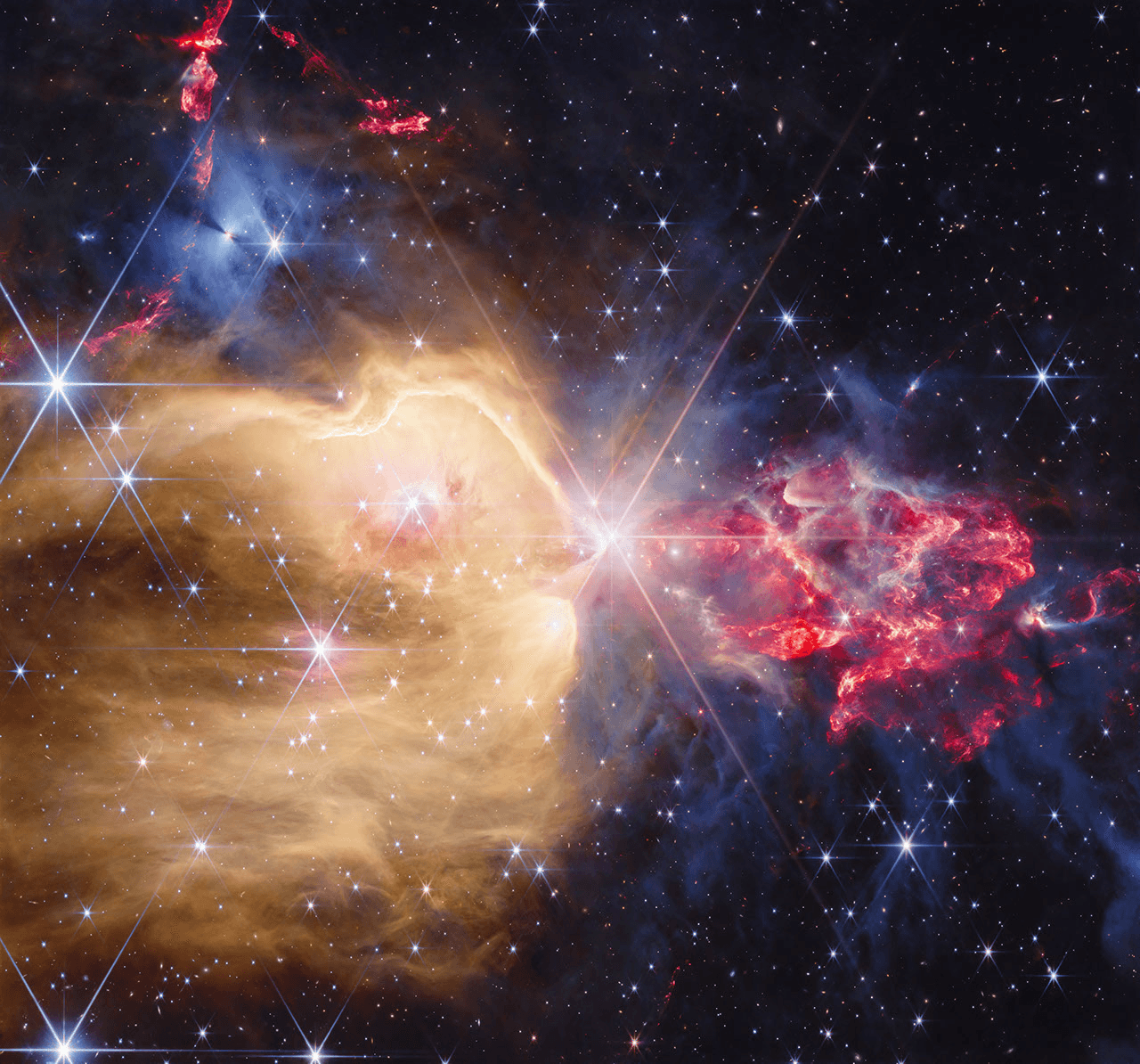 El telescopio James Webb revela NGC 7129, una guardería de estrellas recién nacidas