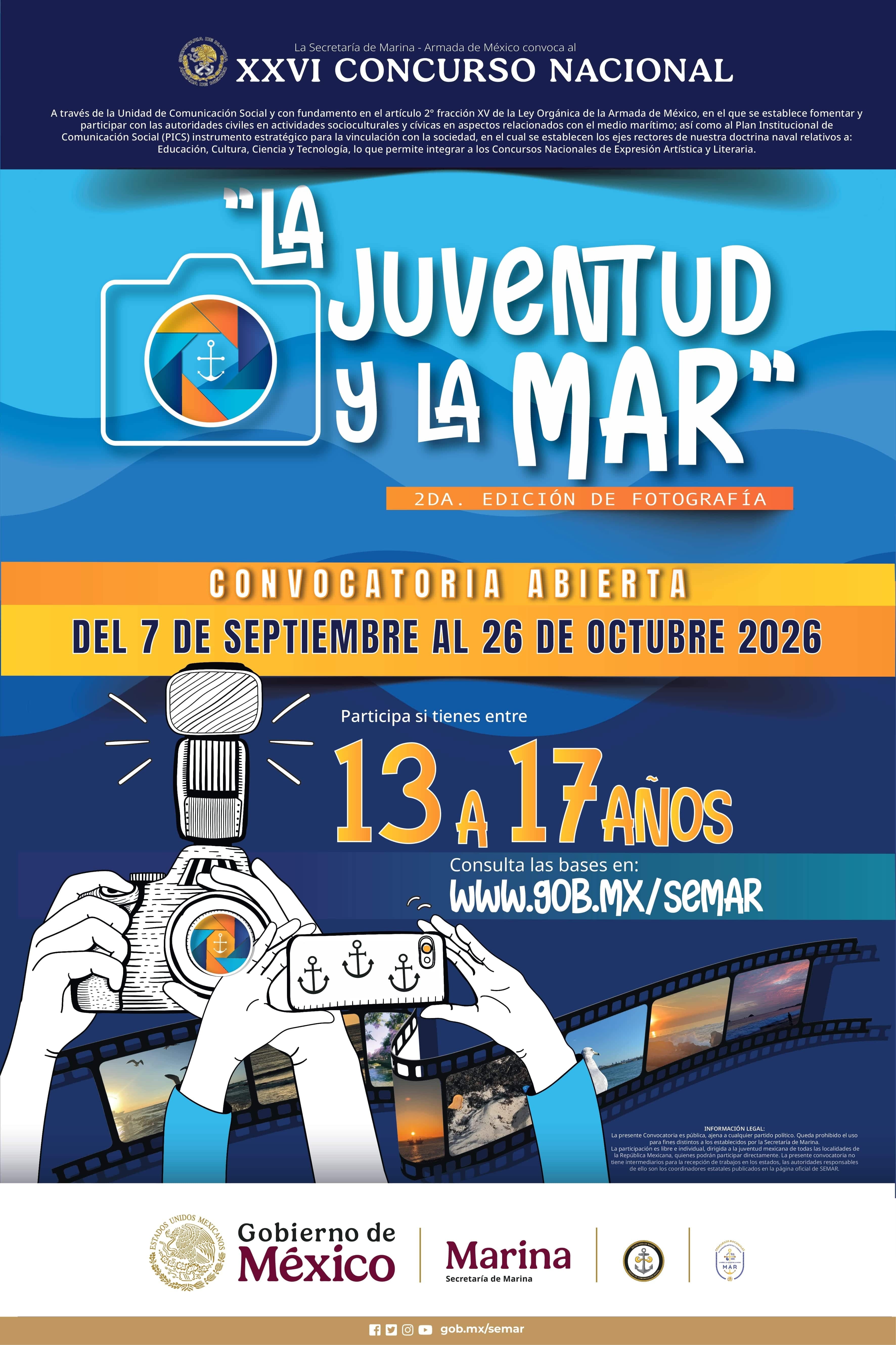 Concurso La Juventud y la Mar abre convocatoria para fotógrafos de 13 a 17 años