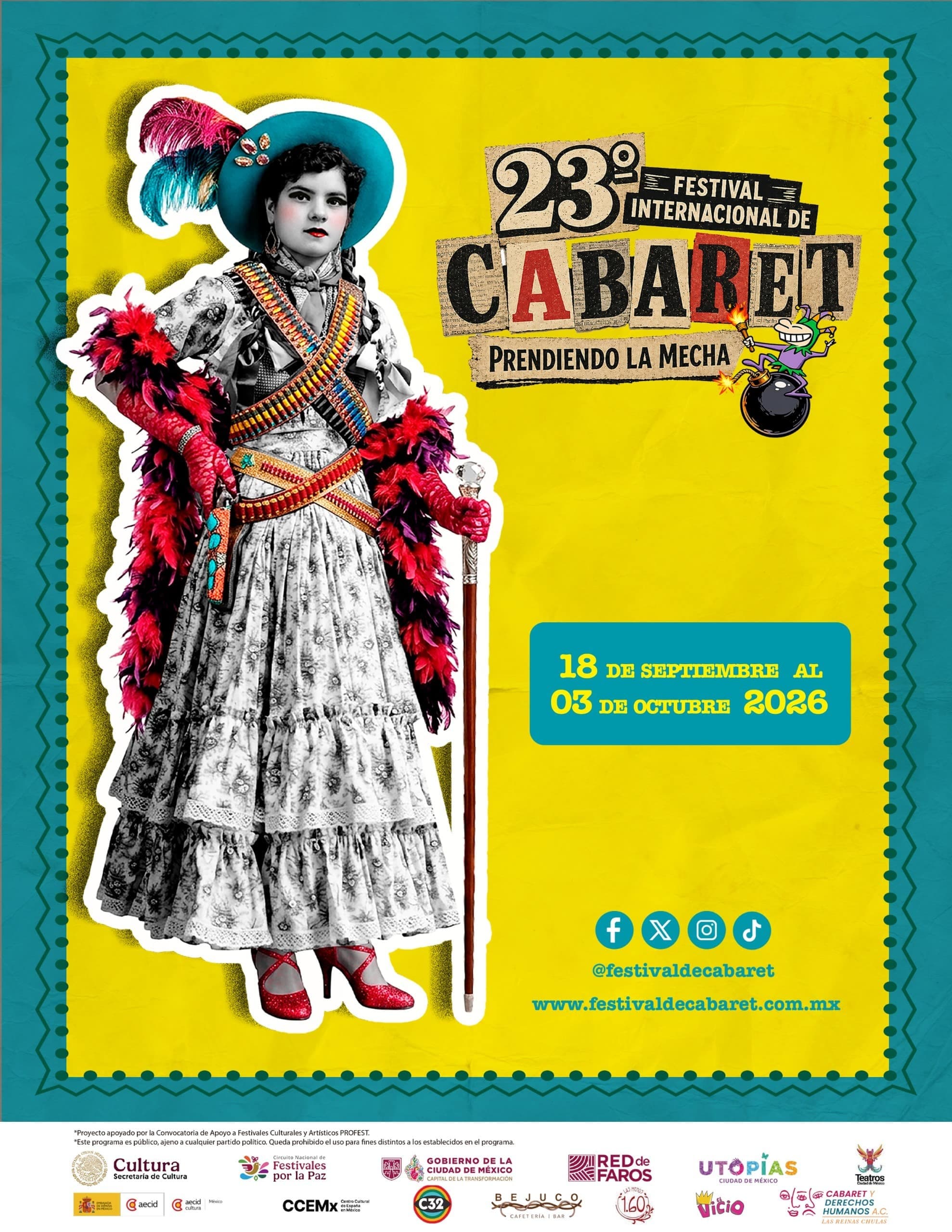 Festival Internacional de Cabaret: funciones gratis en FAROS y teatros de la CDMX