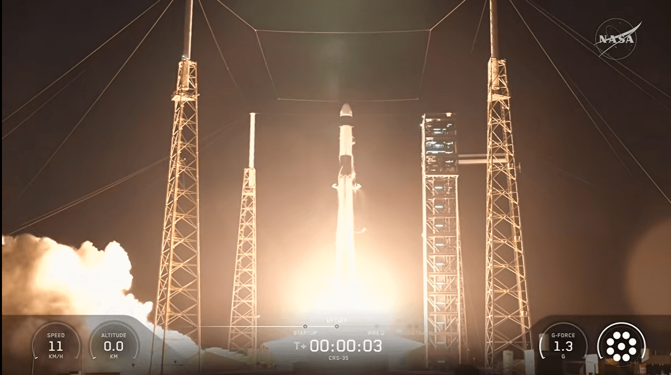 🛰️ Despega la misión CRS-35: carga y paneles solares rumbo a la Estación Espacial